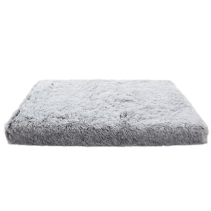 Dog sofa bed shown in coffee white color option