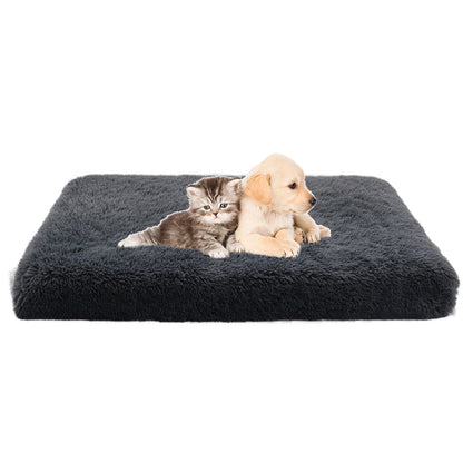Dog sofa bed corner stitching and fabric detail