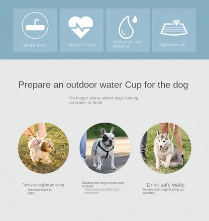 Portable Pet Water Bottle with Food Storage