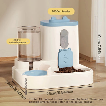Large-Capacity Pet Feeder & Water Dispenser