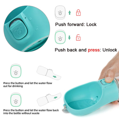 Leakproof Outdoor Water Bottle for Small Dogs