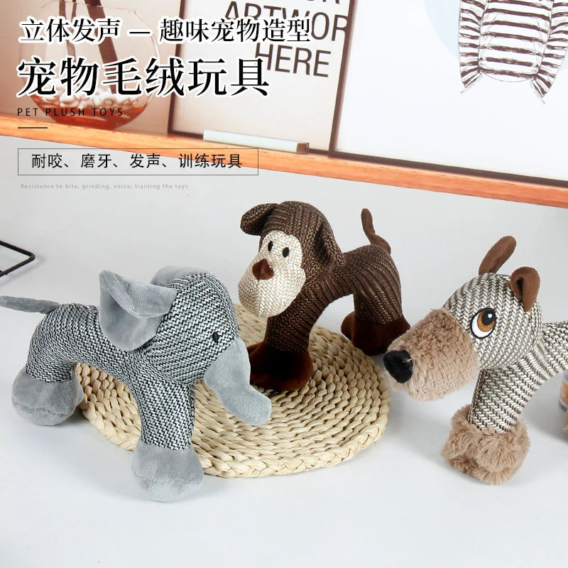 Squeaky Plush Chew Toy for Dogs