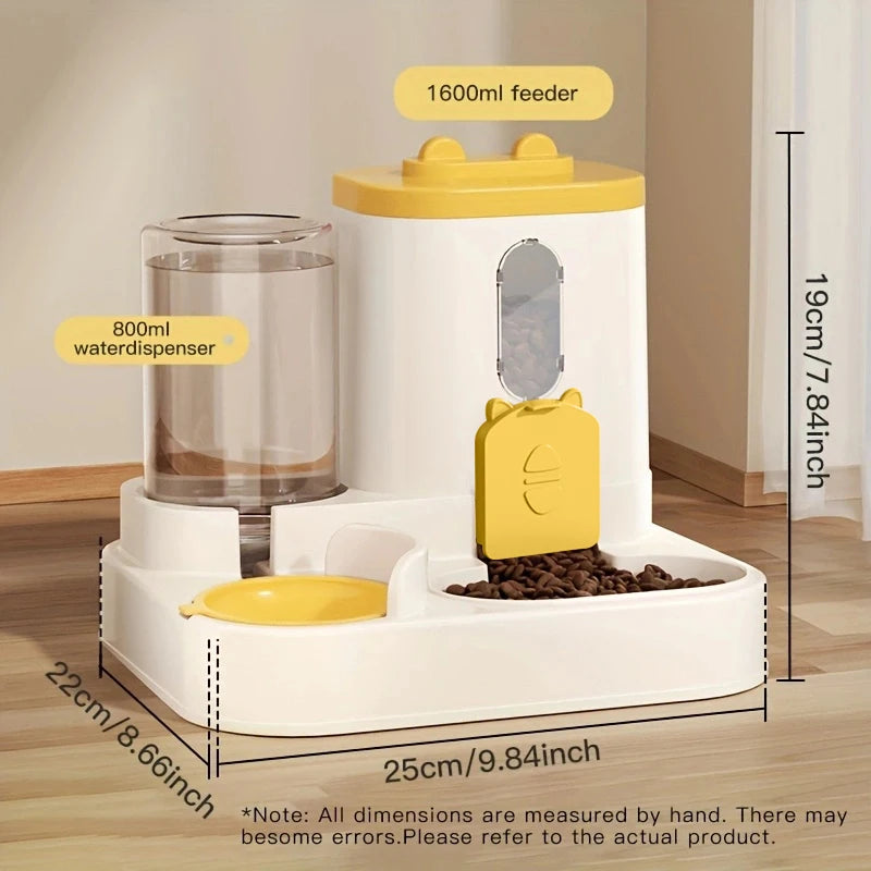 Large-Capacity Pet Feeder & Water Dispenser