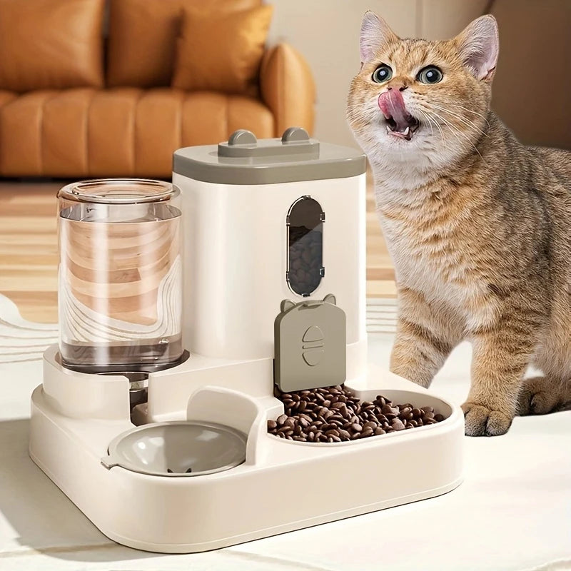 Large-Capacity Pet Feeder & Water Dispenser