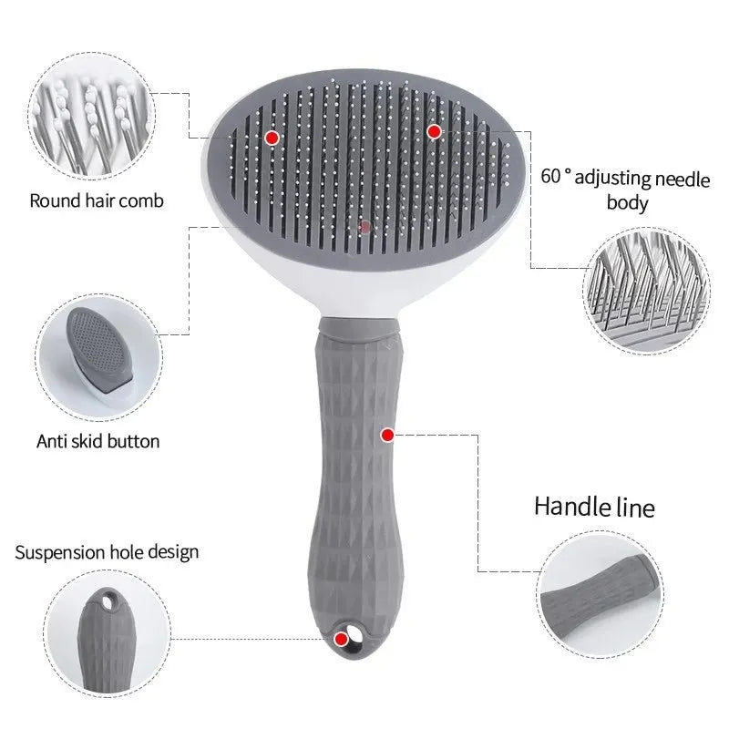 Pet Hair Brush & Comb Set