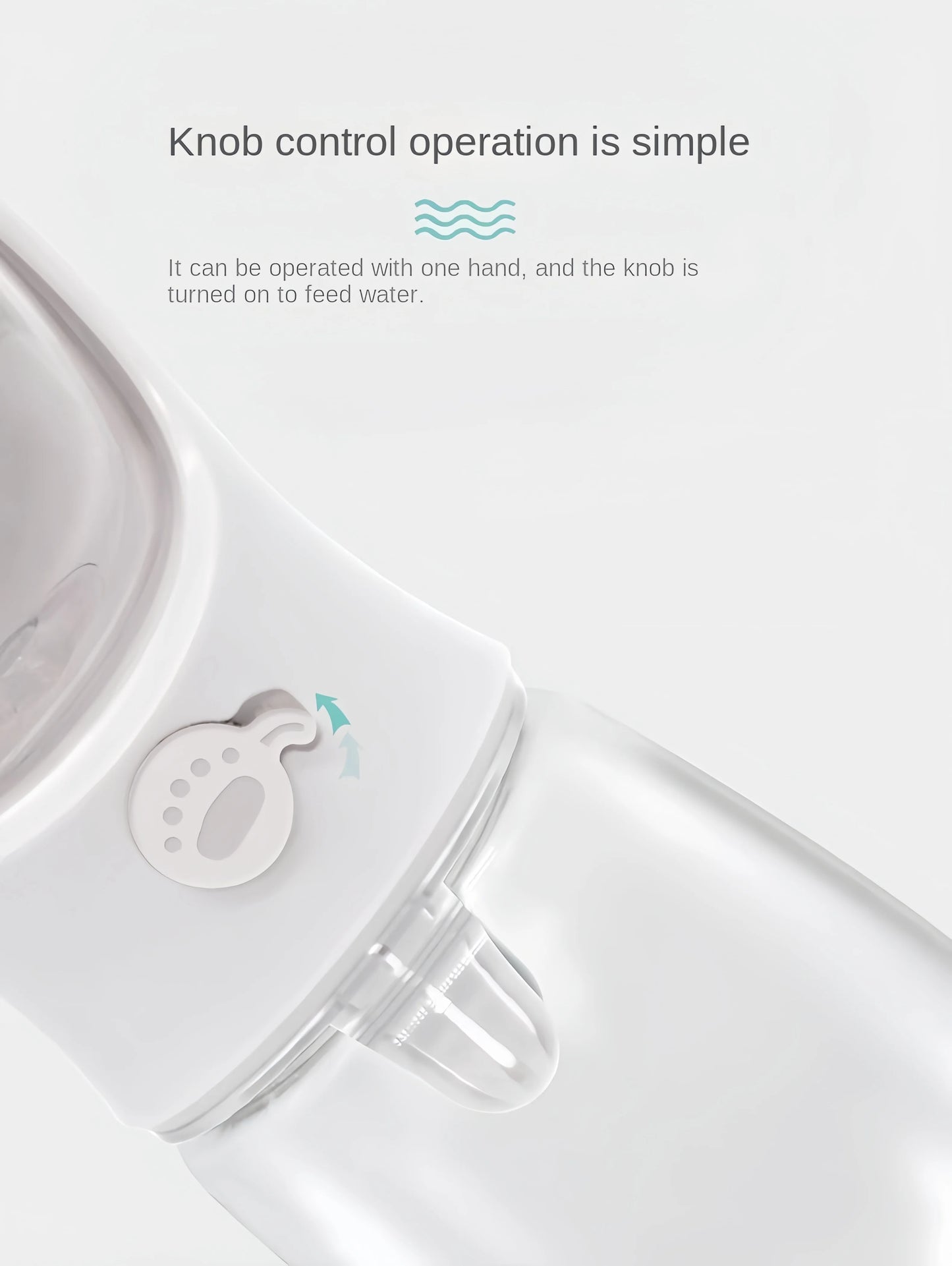 Portable Pet Water Bottle with Food Storage