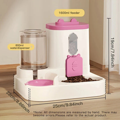 Large-Capacity Pet Feeder & Water Dispenser