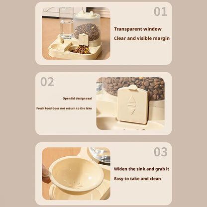 Dual Bowl Automatic Pet Feeder