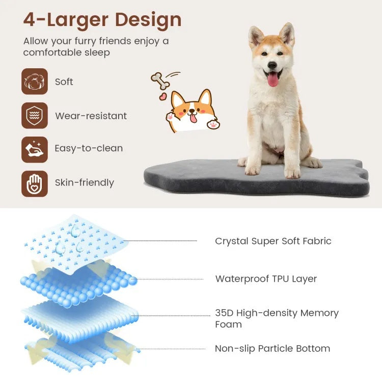 Orthopedic dog bed waterproof cover close-up